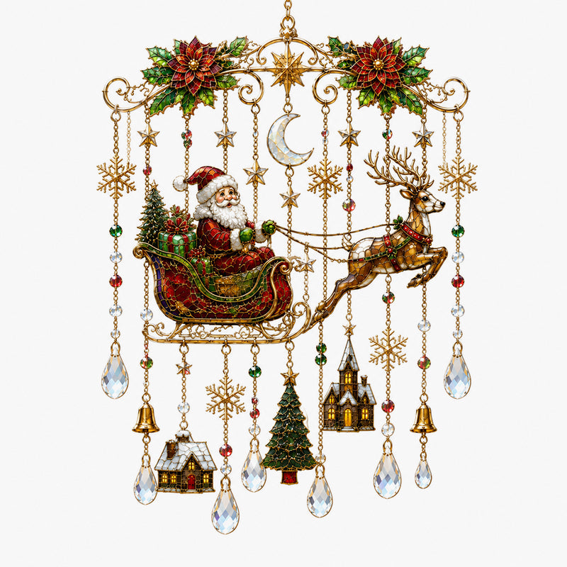 Christmas Crystal-Accent Hanging Ornament Gift for Friends & Family