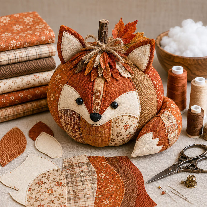 DIY Animal Pumpkin Sewing Kit for Beginners & Fall Gifts