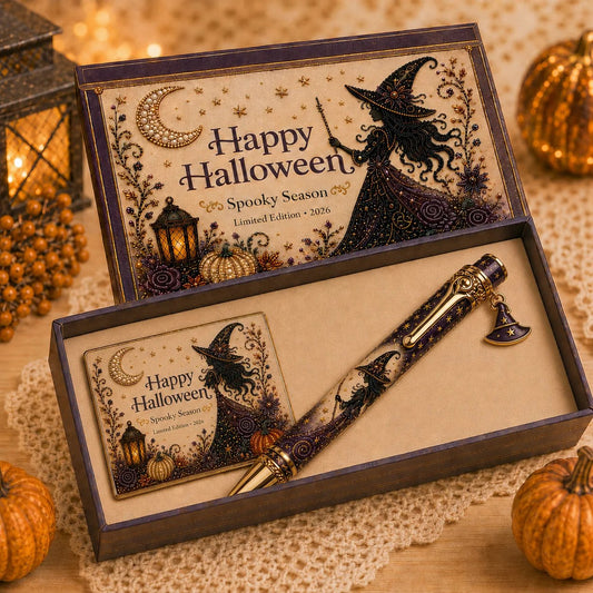 Halloween Pen Gift Set with Matching Card & Box – 3 Styles