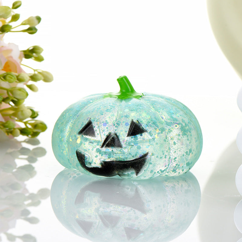 Glitter Halloween Pumpkin Stress Ball for Adults & Party Favors
