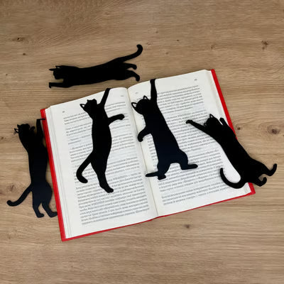 🏆LAST DAY 49% DISCOUNT🔥😹5 METAL BOOKMARKS WITH CAT MOTIFS
