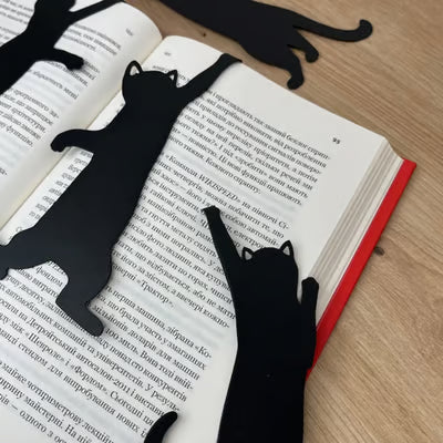 🏆LAST DAY 49% DISCOUNT🔥😹5 METAL BOOKMARKS WITH CAT MOTIFS
