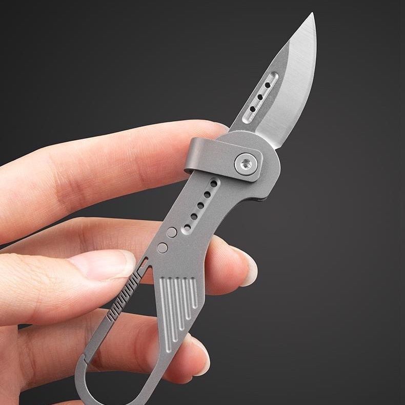 TYIIPLUS™ Titanium Alloy Keychain EDC Folding Mini Knife