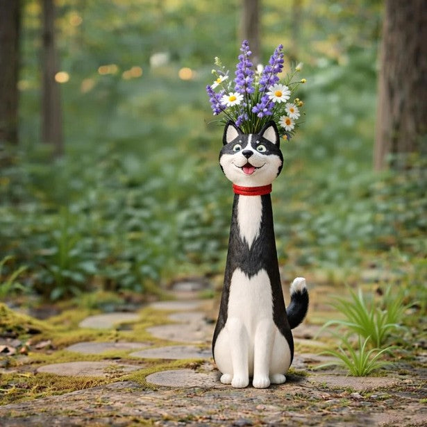 Handcrafted Quirky Cat Vase