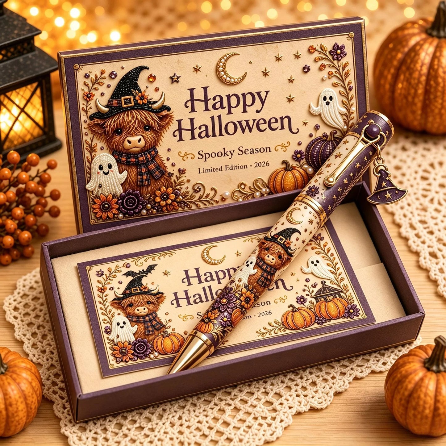 Halloween Pen Gift Set with Matching Card & Box – 3 Styles