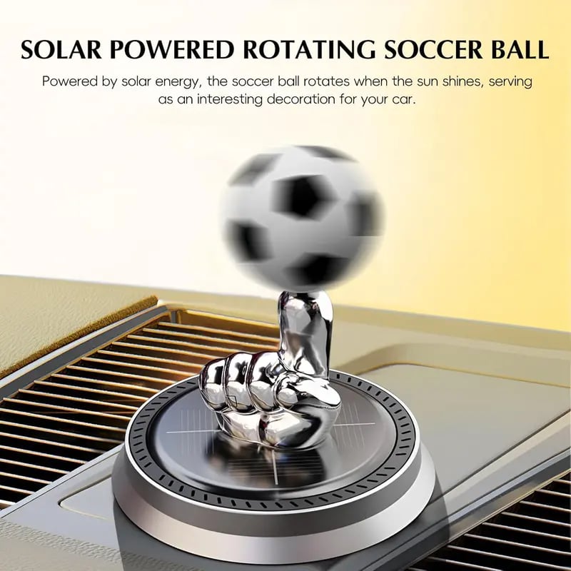 Solar Rotating Football Car Air Freshener & Diffuser
