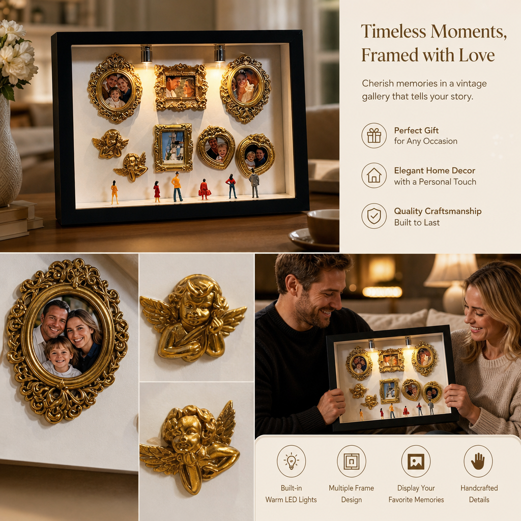 Handmade Plywood DIY Mini Museum Silhouette Box Kit