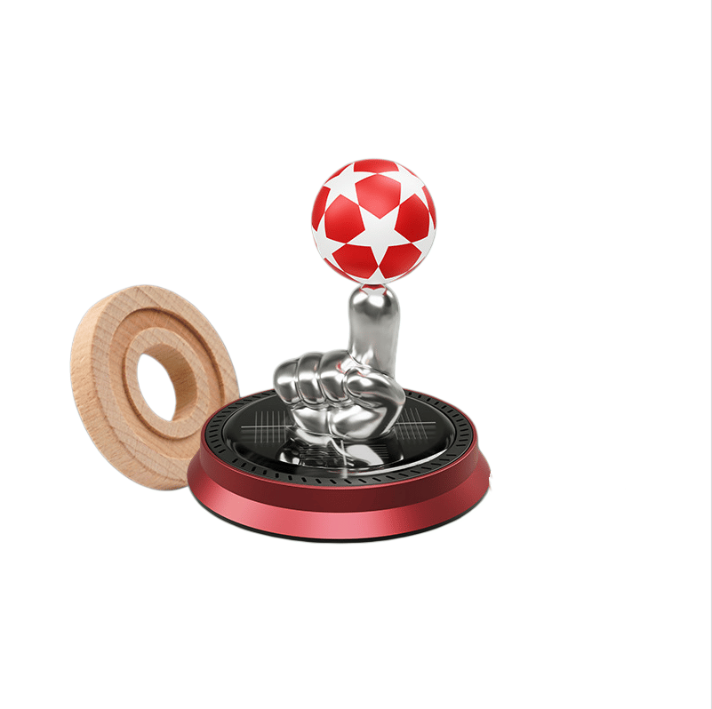 Solar Rotating Football Car Air Freshener & Diffuser
