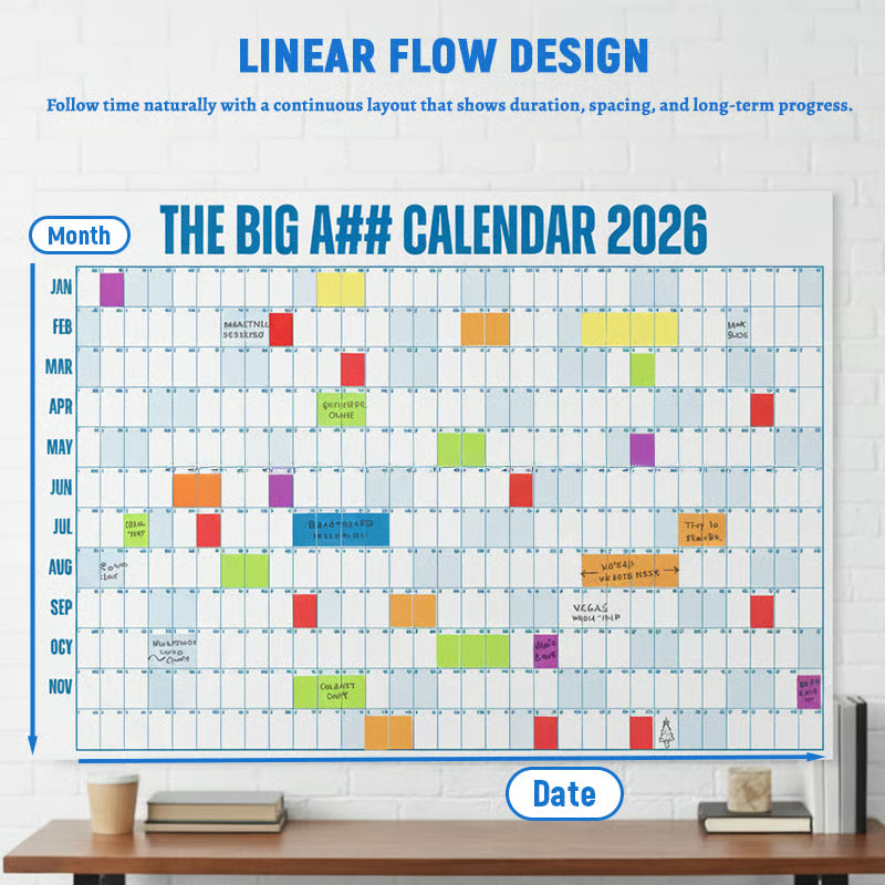 🔥New Year Sale 50% Off🔥The Big A Calendar 2026 - Design Your Amazing 2026!
