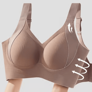 🎁Women's Ribbed Push Up Adjustable Wireless Bra