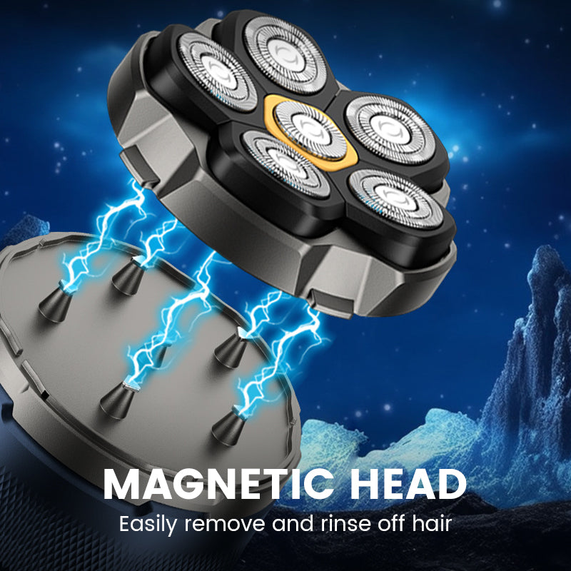 6D Waterproof Electric Shaver for Bald Men