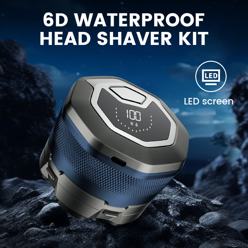 6D Waterproof Electric Shaver for Bald Men